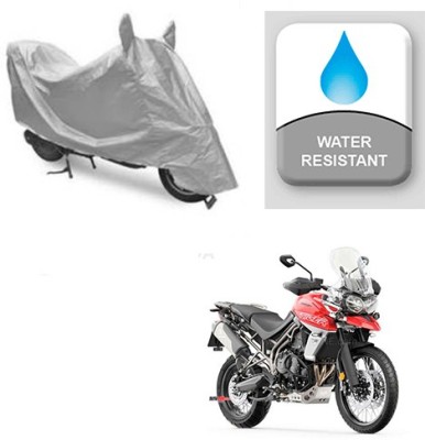 saanvi Two Wheeler Cover for Triumph(Tiger 800 XCA, Silver)