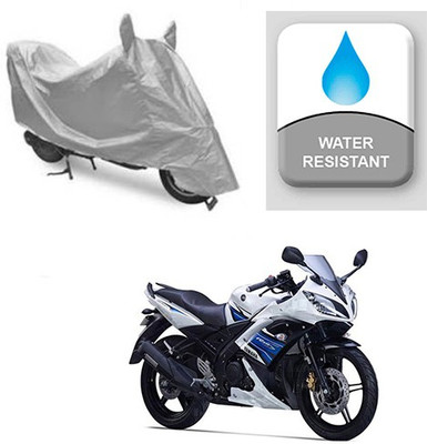 Atulit enterprises Two Wheeler Cover for Yamaha(YZF R15 S, Silver)