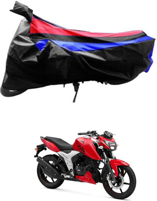 JVG Waterproof Two Wheeler Cover for TVS(Apache RTR 160 4V, Black, Red, Blue)