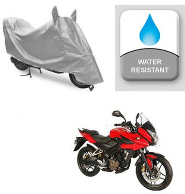 saanvi Two Wheeler Cover for Bajaj(Pulsar AS 150, Silver)
