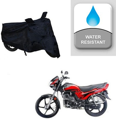 Feel heaven Two Wheeler Cover for Honda(Passion, Black)