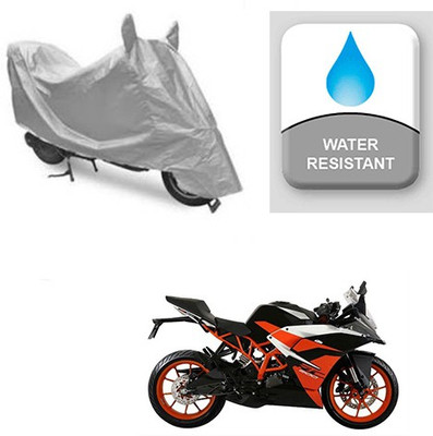 Atulit enterprises Two Wheeler Cover for KTM(RC 390, Silver)