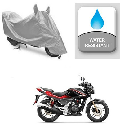 saanvi Two Wheeler Cover for Honda(CBZ Extreme, Silver)