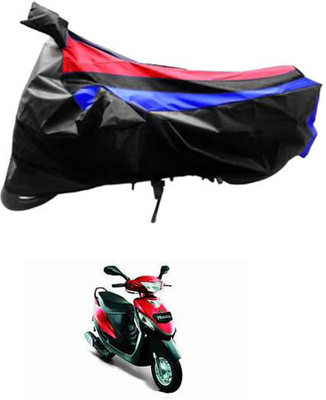 JVG Waterproof Two Wheeler Cover for Mahindra(Rodeo, Black, Red, Blue)
