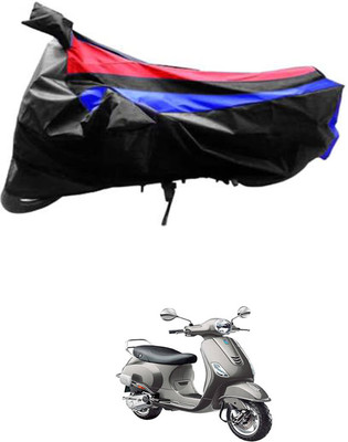 JVG Waterproof Two Wheeler Cover for Vespa(Vespa VXL 125, Black, Red, Blue)