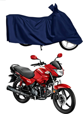 collection zone Waterproof Two Wheeler Cover for Hero(Glamour Programmed FI, Blue)