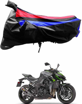 JVG Waterproof Two Wheeler Cover for Kawasaki(Z1000, Black, Red, Blue)