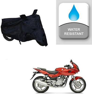 saanvi Two Wheeler Cover for Bajaj(Pulsar 220 DTS-i, Black)