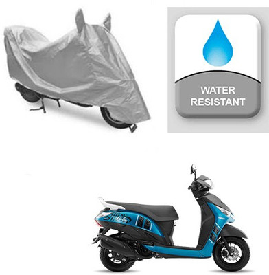 saanvi Two Wheeler Cover for Yamaha(Alpha, Silver)