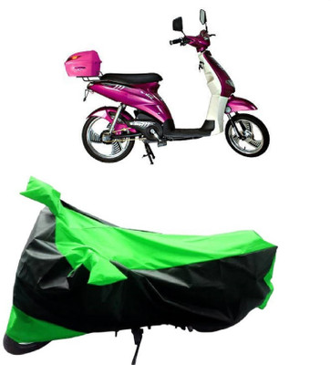 MMSSTAR Waterproof Two Wheeler Cover for Hero(E Lite, Green, Black)
