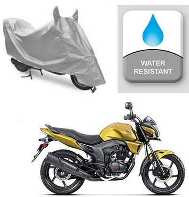 Atulit enterprises Two Wheeler Cover for Honda(CB Trigger, Silver)