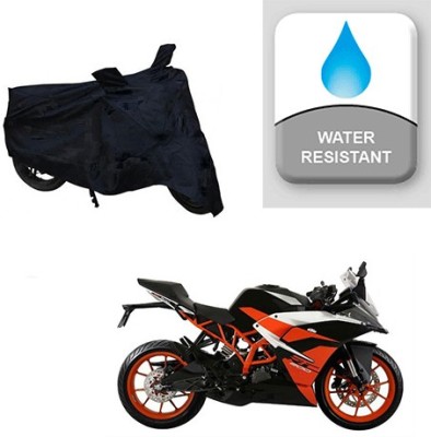 Feel heaven Two Wheeler Cover for KTM(RC 200, Black)