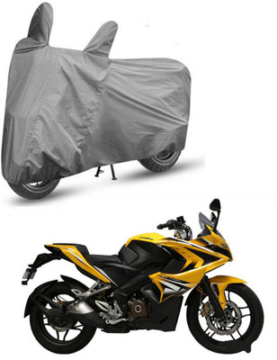 HYBRIDS COLLECTION Two Wheeler Cover for Bajaj(Pulsar RS 200, Grey)