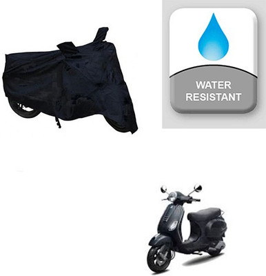 Feel heaven Two Wheeler Cover for Piaggio(Vespa LX, Black)