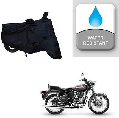 Feel heaven Two Wheeler Cover for Royal Enfield(Bullet 500, Black)