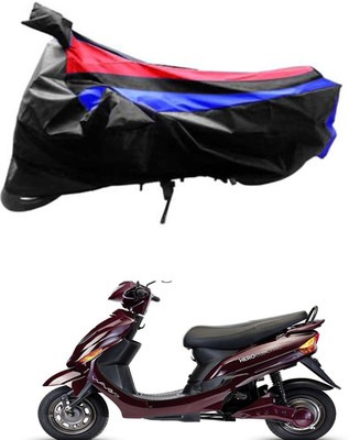 JVG Waterproof Two Wheeler Cover for Hero(Electric Wave Dx, Black, Red, Blue)