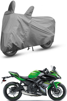 AUTOCAD Waterproof Two Wheeler Cover for Kawasaki(Ninja 650, Grey)