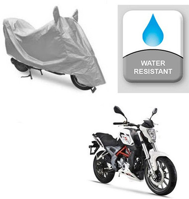 Atulit enterprises Two Wheeler Cover for DSK Benelli(TNT 25, Silver)