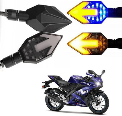 BRPEARl Side LED Indicator Light for Yamaha R15 V2(Blue, Amber)