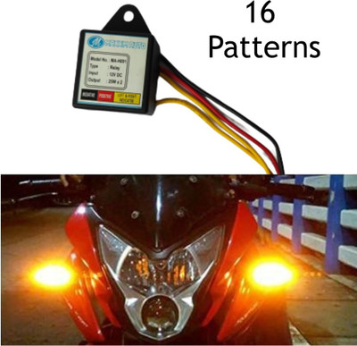 SELVIKE Front Flasher Indicator Light for Universal For Bike Universal For Bike(Multicolor)