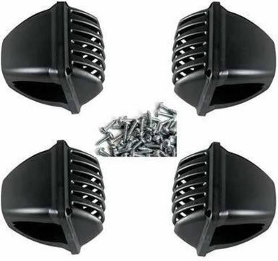 Santech splendor grill@145 ( GRILL) PACK OF 4 Bike Headlight Grill(Black)