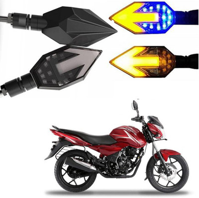 BRPEARl Side LED Indicator Light for Bajaj Universal For Bike(Blue, Amber)