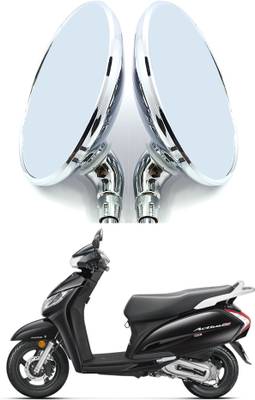 waaah Manual Rear View Mirror, Dual Mirror For Honda Activa
