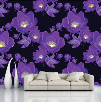digital print world Floral & Botanical Multicolor Wallpaper(127 cm x 40 cm)