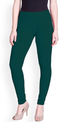 Lyra Churidar  Ethnic Wear Legging(Dark Green, Solid)