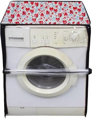 AAVYA UNIQUE FASHION Front Loading Washing Machine  Cover(Width: 68 cm, White,Gold,6kg)