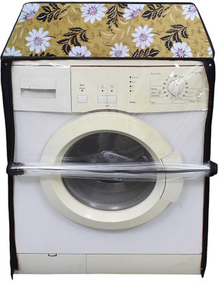Auf Front Loading Washing Machine  Cover(Width: 60.96 cm, Brown,White)