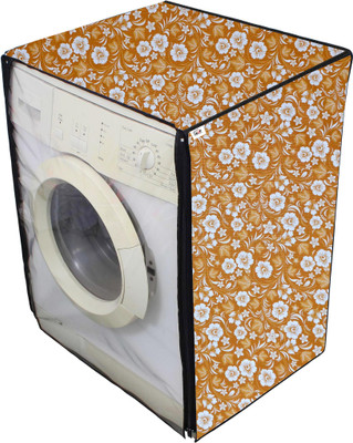 AAVYA UNIQUE FASHION Front Loading Washing Machine  Cover(Width: 60.96 cm, Brown, White)