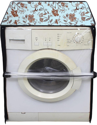 Auf Front Loading Washing Machine  Cover(Width: 60.96 cm, White,Brown)