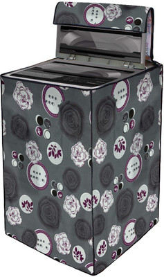 Wings Star Top Loading Washing Machine  Cover(Width: 58 cm, Grey)