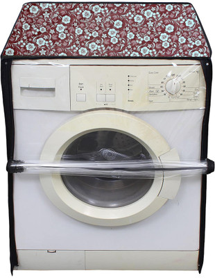 Auf Front Loading Washing Machine  Cover(Width: 60.96 cm, Brown,White)