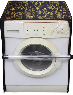 Auf Front Loading Washing Machine  Cover(Width: 60.96 cm, White,Brown)