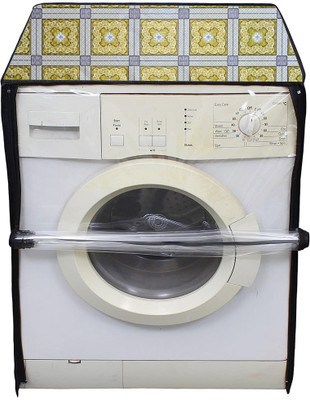 AAVYA UNIQUE FASHION Front Loading Washing Machine  Cover(Width: 68 cm, Gold,White,6kg)