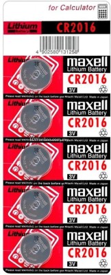 Geek Lab Hitachi Maxell CR2016  Battery(Pack of 5)