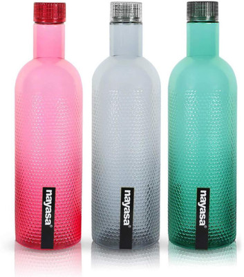 NAYASA 1000 ml PET Bottle(Pack of 3, Multicolor)