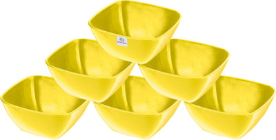 Heart Home Plastic Serving Bowl(Pack of 6, Green)