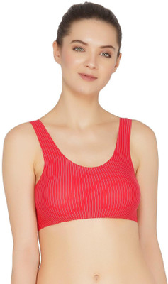 TOMKOT Back Hock Sports Women Training/Beginners Lightly Padded Bra(Red)