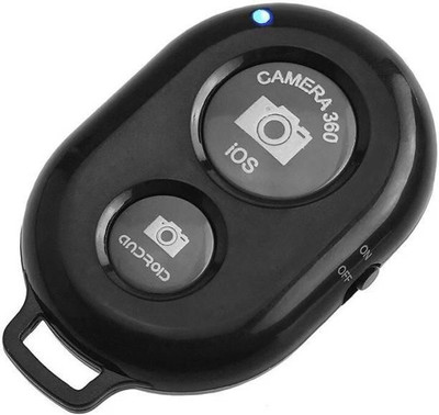 Ajd GS-12 Bluetooth Shutter Remote Accessory Combo for Mobile, Selfie Sticks, Mobile lens Camera Remote Control  Camera Remote Control(Black)