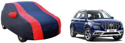 JEET ENTERPRISES Car Cover For Hyundai Venue (With Mirror Pockets)(Red)