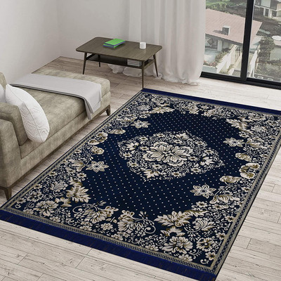 NCS Dark Blue Velvet Carpet(5 cm,  X 7 cm, Rectangle)