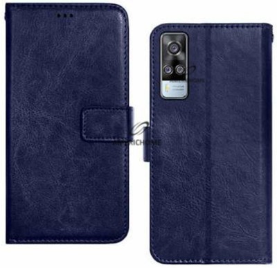 CASECRAFT Back Cover for Vivo Y51 2020, Model V2030(Blue, Dual Protection, Pack of: 1)