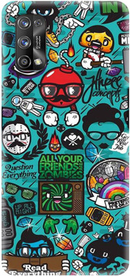 NDCOM Back Cover for POCO X3 PRO Cool Doodle Art Printed(Multicolor, Hard Case, Pack of: 1)