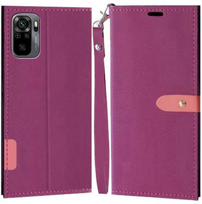 YAYAVAR Flip Cover for Redmi Note 10, Redmi Note 10S, Redmi Note 11SE(Pink, Grip Case, Pack of: 1)