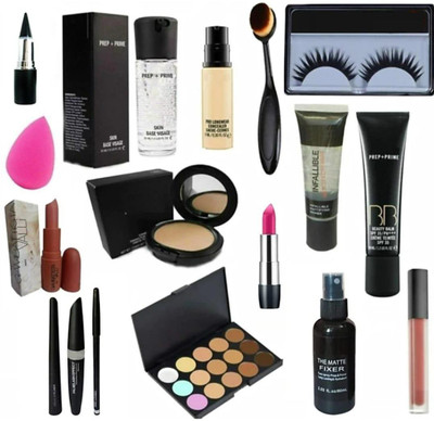 MN Complete Professional Makeup Combo Kit 17 Pcs combo(17 Items in the set)