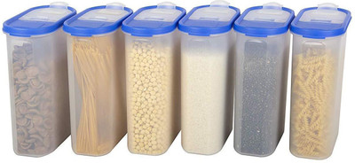 Cutting EDGE Plastic Utility Container  - 2400 ml(Pack of 6, Blue)