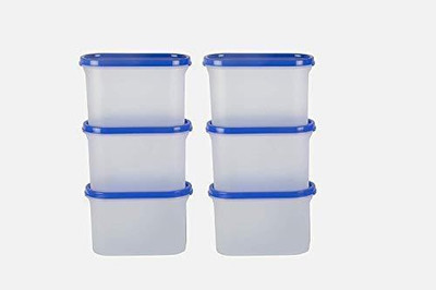 Cutting EDGE Plastic Utility Container  - 1200 ml(Pack of 6, Blue)